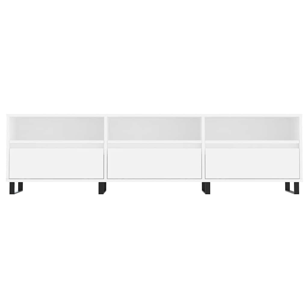 Mobile Porta TV Bianco 150x30x44,5 cm in Legno Multistrato - homemem39