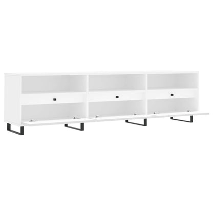 Mobile Porta TV Bianco 150x30x44,5 cm in Legno Multistrato - homemem39