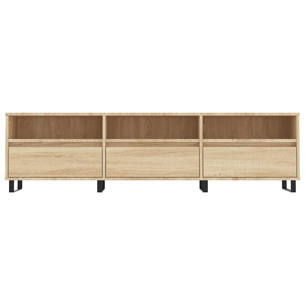 Mobile Porta TV Rovere Sonoma 150x30x44,5 cm Legno Multistrato - homemem39