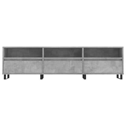 Mobile TV Grigio Cemento 150x30x44,5 cm Legno Multistrato - homemem39