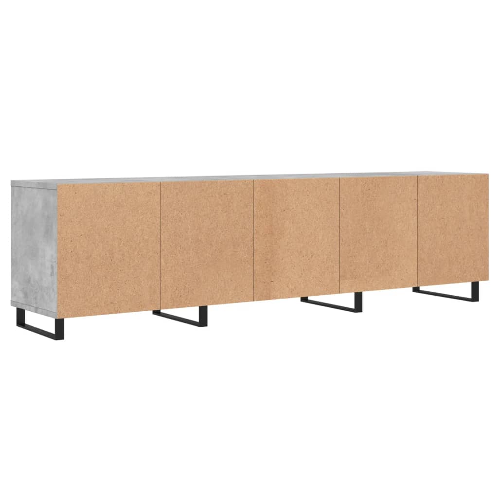 Mobile TV Grigio Cemento 150x30x44,5 cm Legno Multistrato - homemem39