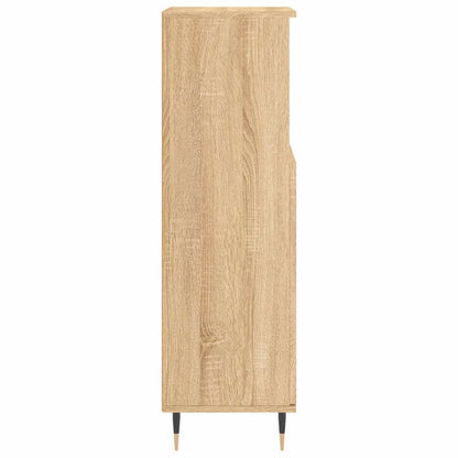 Armadietto da Bagno Rovere Sonoma 30x30x100cm Legno Multistrato - homemem39