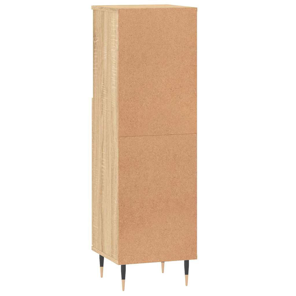 Armadietto da Bagno Rovere Sonoma 30x30x100cm Legno Multistrato - homemem39