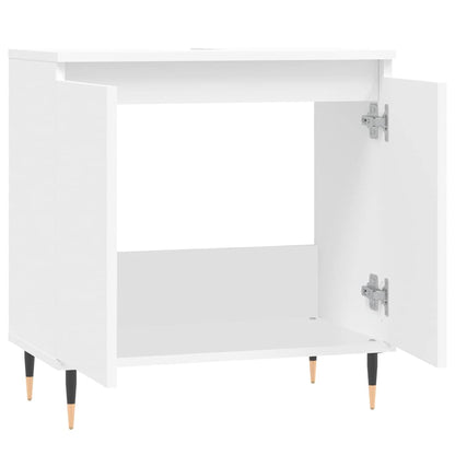 Mobile da Bagno Bianco 58x33x60 cm in Legno Multistrato | homemem39