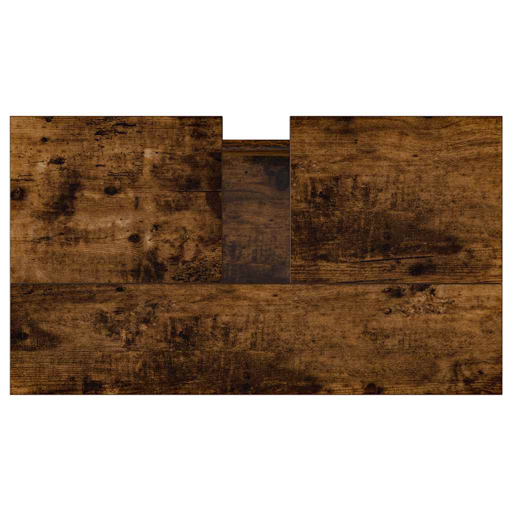 Armadietto Bagno Bianco Lucido 58x33x60cm in Legno Multistrato | homemem39
