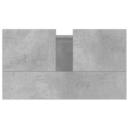 Armadietto da Bagno Grigio Cemento 58x33x60cm Legno Multistrato | homemem39