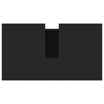 Mobile da Bagno Nero 58x33x60 cm in Legno Multistrato