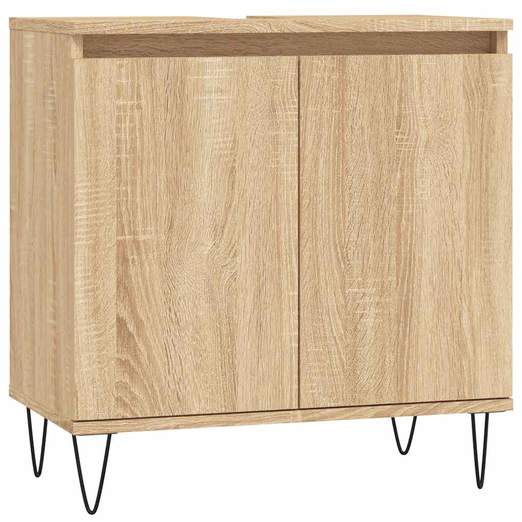Mobile da Bagno Rovere Sonoma 58x33x60 cm in Legno Multistrato | homemem39