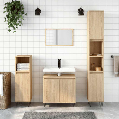 Mobile da Bagno Rovere Sonoma 58x33x60 cm in Legno Multistrato | homemem39