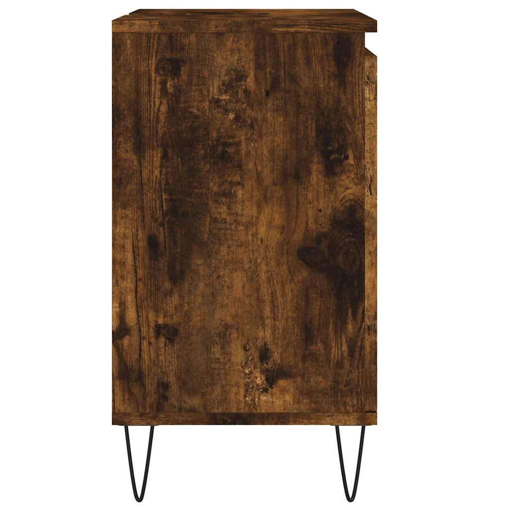 Armadietto Bagno Rovere Fumo 58x33x60 cm in Legno Multistrato | homemem39