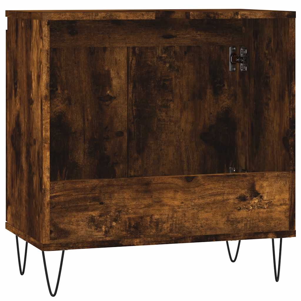 Armadietto Bagno Rovere Fumo 58x33x60 cm in Legno Multistrato | homemem39