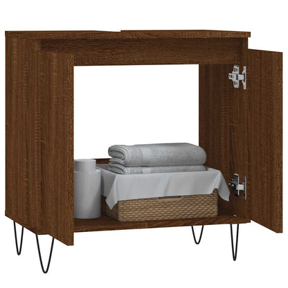 Armadietto Bagno Rovere Marrone 58x33x60cm in Legno Multistrato | homemem39
