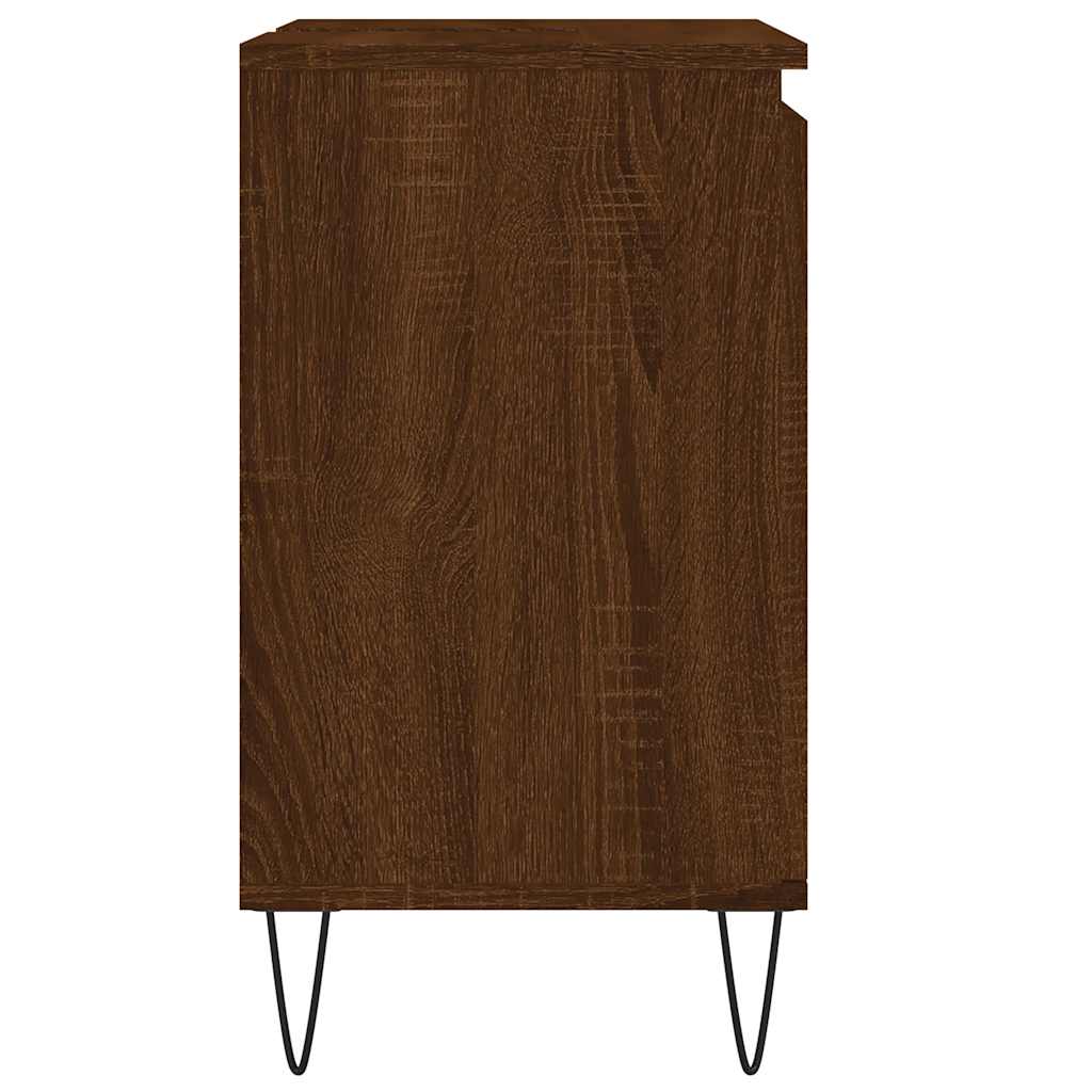 Armadietto Bagno Rovere Marrone 58x33x60cm in Legno Multistrato | homemem39