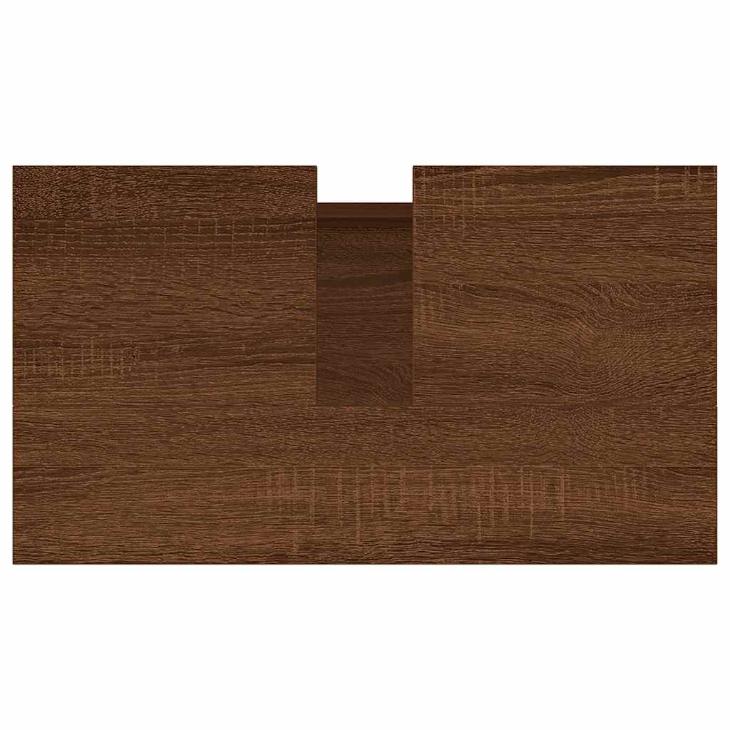 Armadietto Bagno Rovere Marrone 58x33x60cm in Legno Multistrato | homemem39