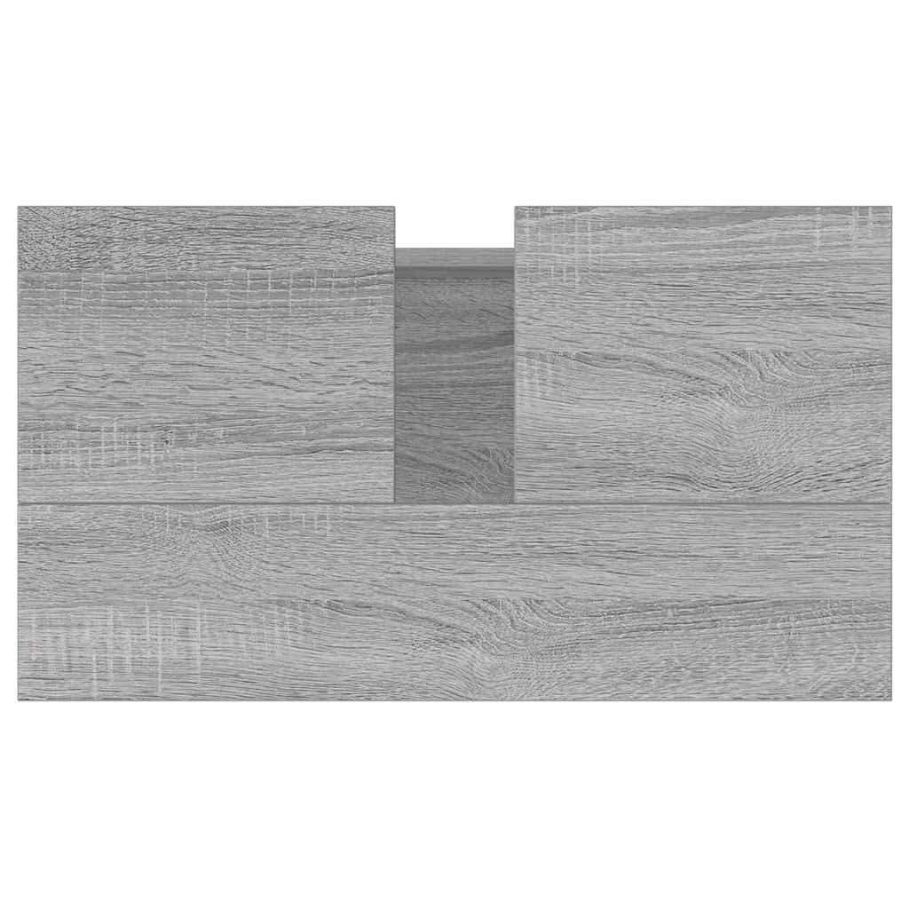 Mobile da Bagno Grigio Sonoma 58x33x60 cm in Legno Multistrato | homemem39