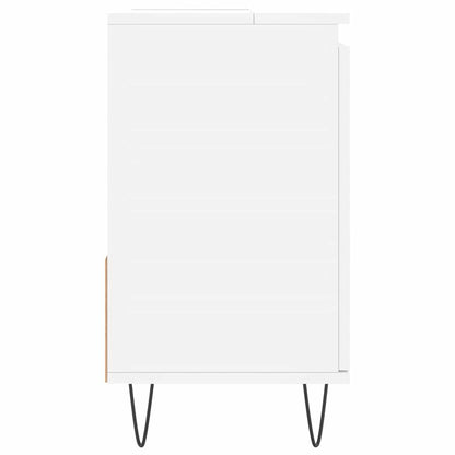 Armadietto da Bagno Bianco 65x33x60 cm in Legno Multistrato