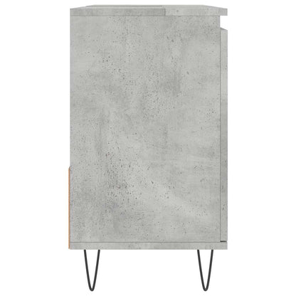 Armadietto da Bagno Grigio Cemento 65x33x60cm Legno Multistrato | homemem39