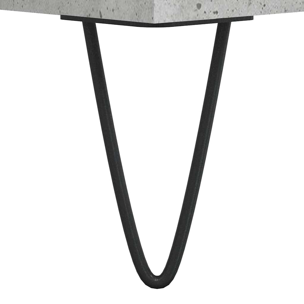 Armadietto da Bagno Grigio Cemento 65x33x60cm Legno Multistrato | homemem39