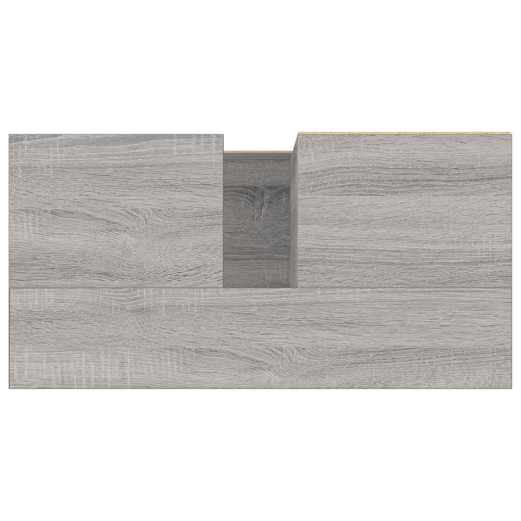 Armadietto Bagno Grigio Sonoma 65x33x60 cm in Legno Multistrato