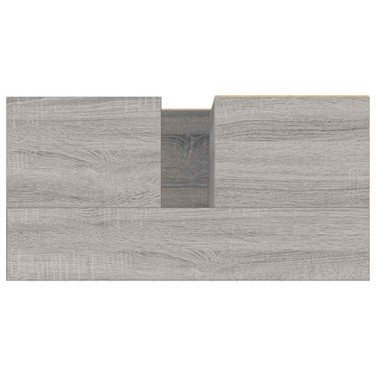 Armadietto Bagno Grigio Sonoma 65x33x60 cm in Legno Multistrato