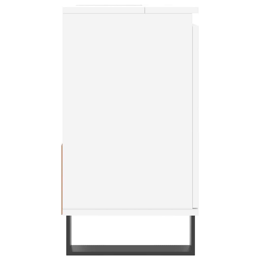 Armadietto da Bagno Bianco 65x33x60 cm in Legno Multistrato | homemem39