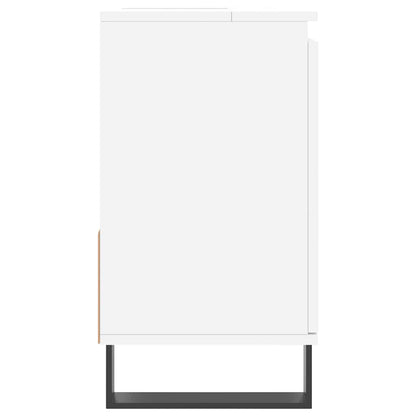 Armadietto da Bagno Bianco 65x33x60 cm in Legno Multistrato | homemem39