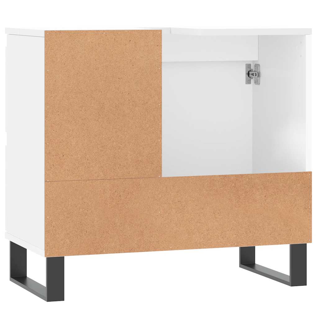 Armadietto da Bagno Bianco 65x33x60 cm in Legno Multistrato | homemem39