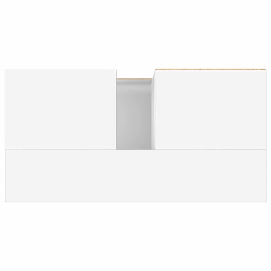 Armadietto da Bagno Bianco 65x33x60 cm in Legno Multistrato | homemem39