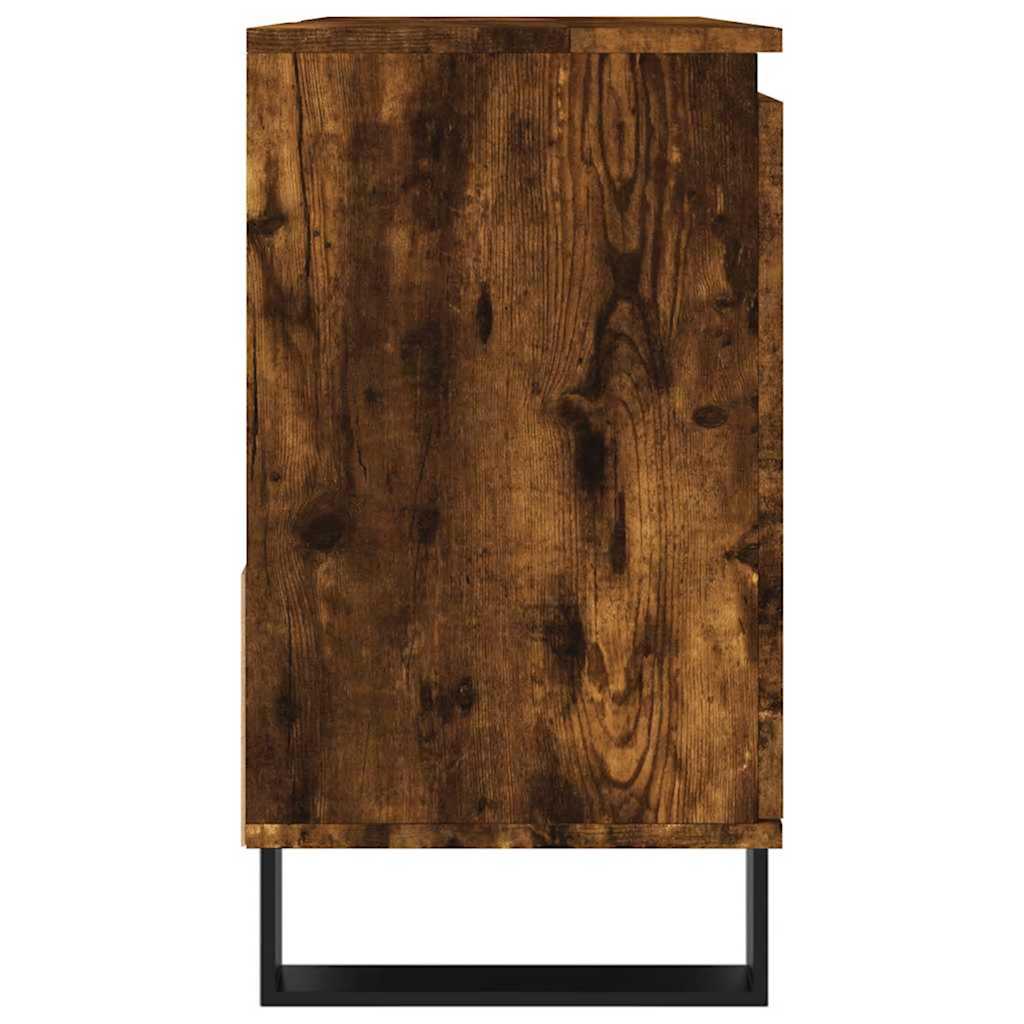 Armadietto Bagno Rovere Fumo 65x33x60 cm in Legno Multistrato | homemem39