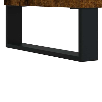 Armadietto Bagno Rovere Fumo 65x33x60 cm in Legno Multistrato