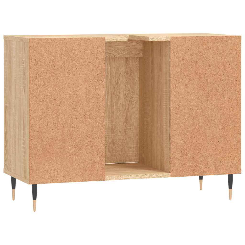 Mobile da Bagno Rovere Sonoma 80x33x60 cm in Legno Multistrato - homemem39