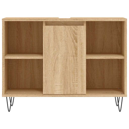Mobile da Bagno Rovere Sonoma 80x33x60 cm in Legno Multistrato - homemem39
