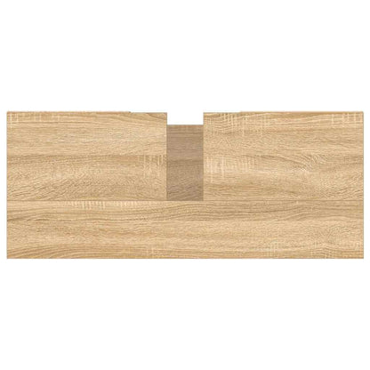 Mobile da Bagno Rovere Sonoma 80x33x60 cm in Legno Multistrato - homemem39