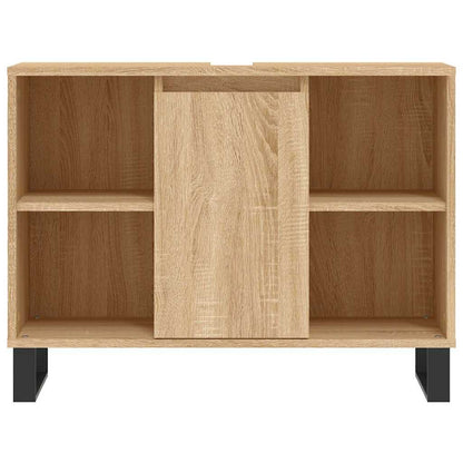 Mobile da Bagno Rovere Sonoma 80x33x60 cm in Legno Multistrato - homemem39