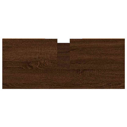 Armadietto Bagno Rovere Marrone 80x33x60cm in Legno Multistrato - homemem39