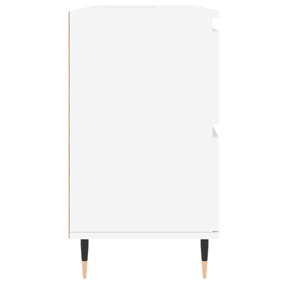 Mobile da Bagno Bianco 80x33x60 cm in Legno Multistrato