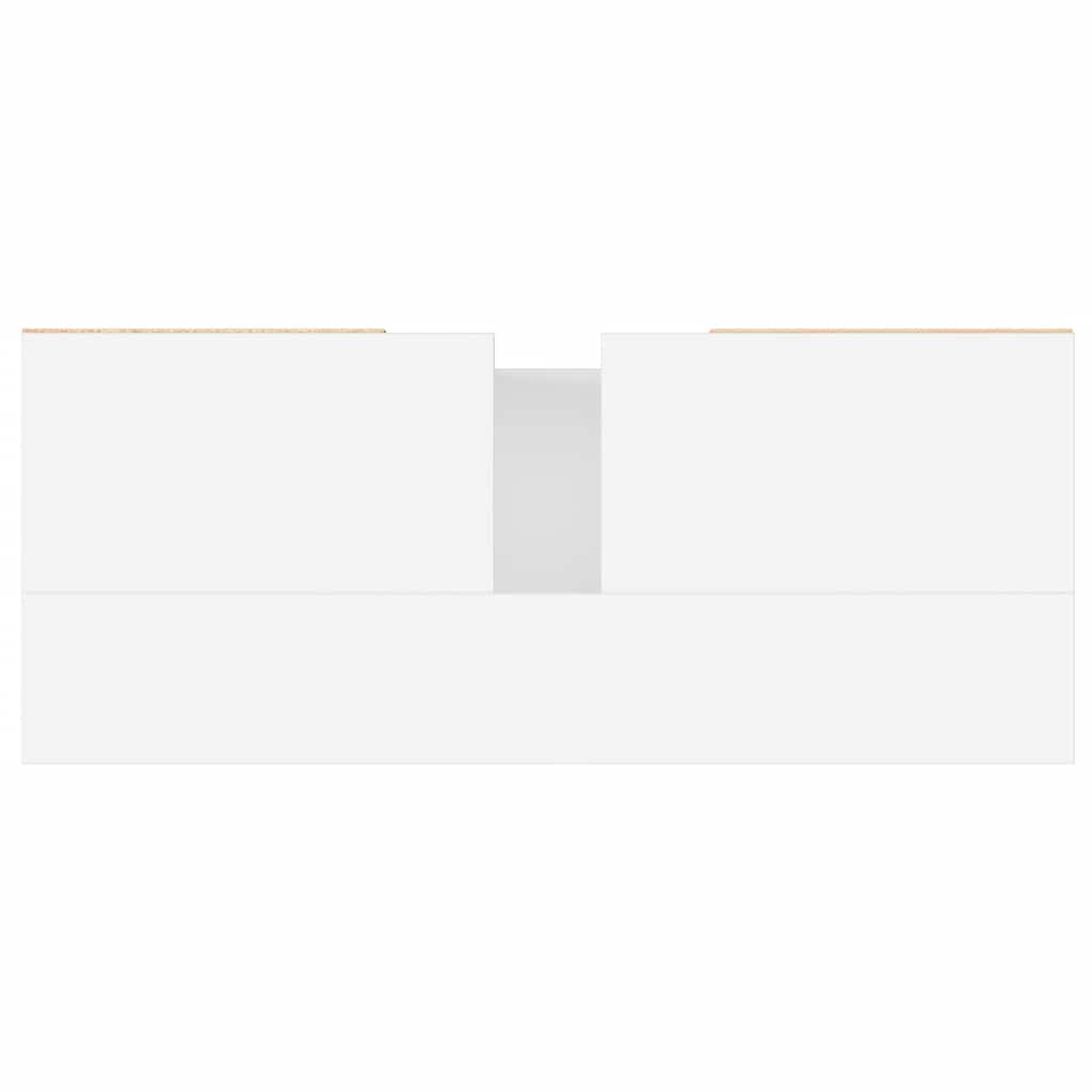 Mobile da Bagno Bianco 80x33x60 cm in Legno Multistrato