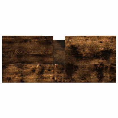 Armadietto Bagno Rovere Fumo 80x33x60 cm in Legno Multistrato | homemem39