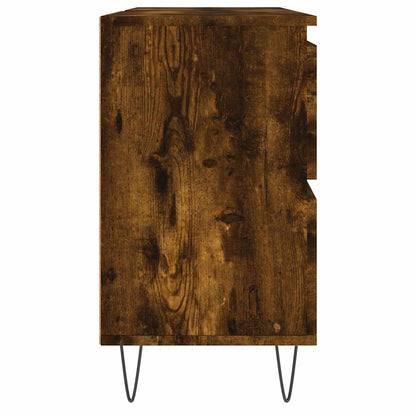 Armadietto Bagno Rovere Fumo 80x33x60 cm in Legno Multistrato | homemem39