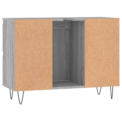 Mobile da Bagno Grigio Sonoma 80x33x60 cm in Legno Multistrato | homemem39