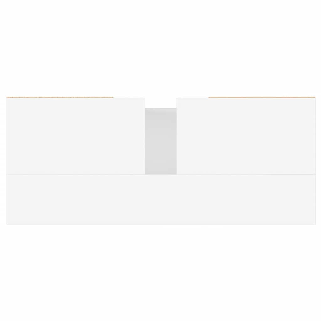 Mobile da Bagno Bianco 80x33x60 cm in Legno Multistrato | homemem39