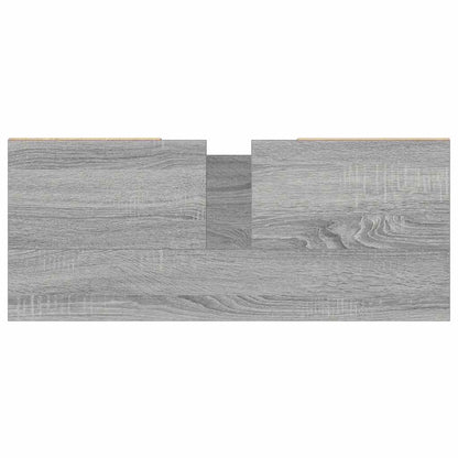 Mobile da Bagno Grigio Sonoma 80x33x60 cm in Legno Multistrato | homemem39