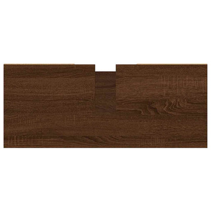 Armadietto Bagno Rovere Marrone 80x33x60cm in Legno Multistrato - homemem39