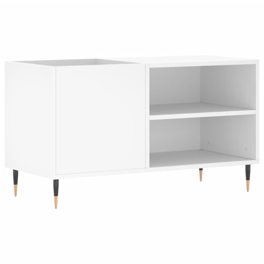 Mobile Porta Dischi Bianco 85x38x48 cm in Legno Multistrato - homemem39