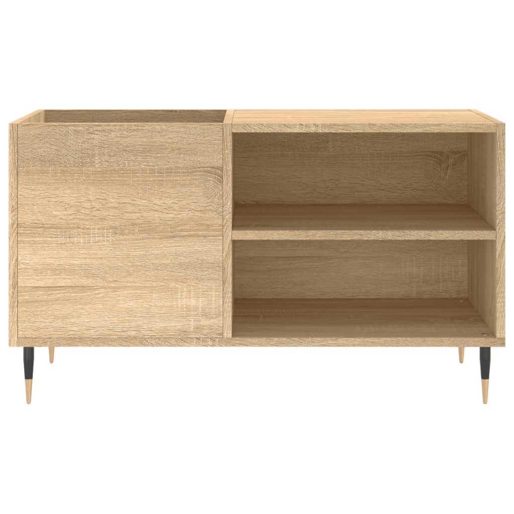 Mobile Porta Dischi Rovere Sonoma 85x38x48 cm Legno Multistrato - homemem39