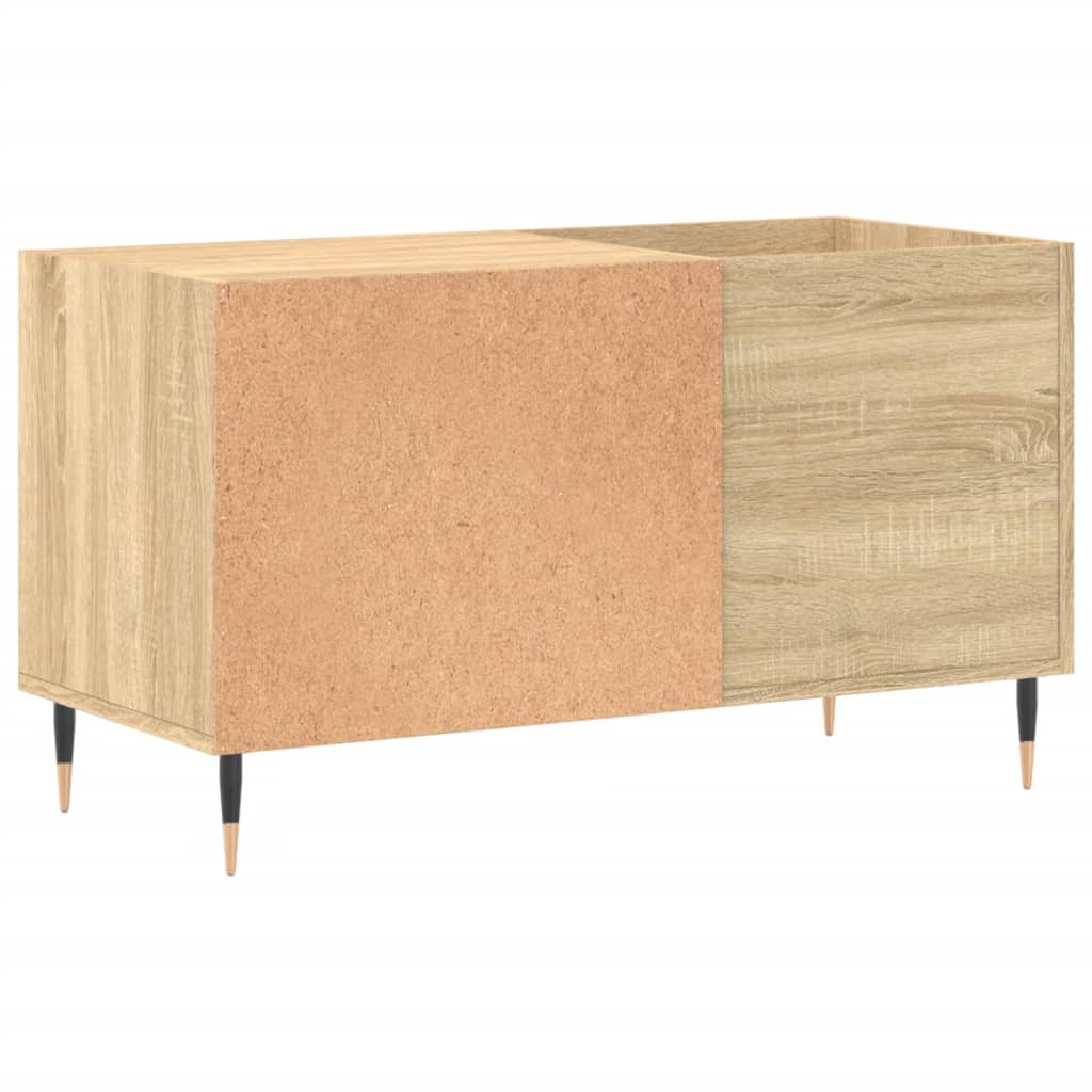 Mobile Porta Dischi Rovere Sonoma 85x38x48 cm Legno Multistrato - homemem39