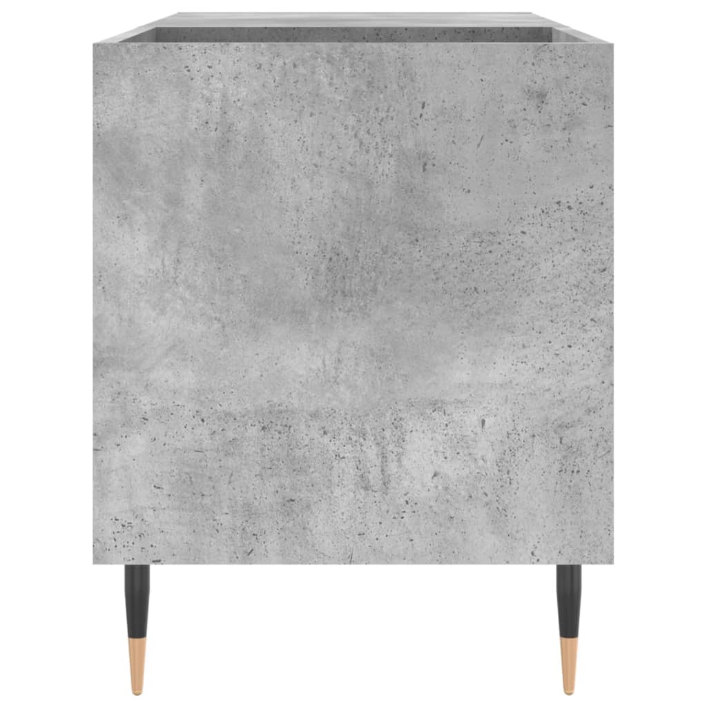 Mobile Porta Dischi Grigio Cemento 85x38x48cm Legno Multistrato - homemem39