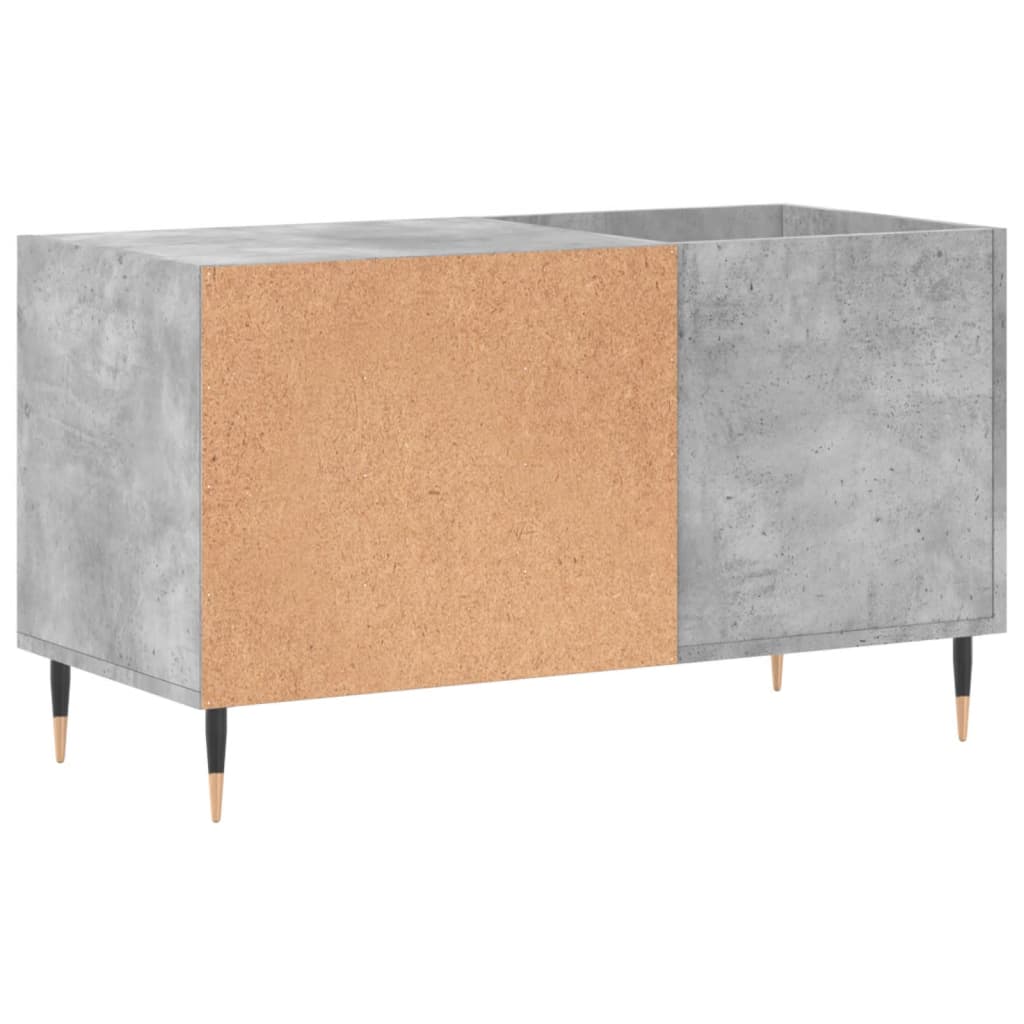 Mobile Porta Dischi Grigio Cemento 85x38x48cm Legno Multistrato - homemem39