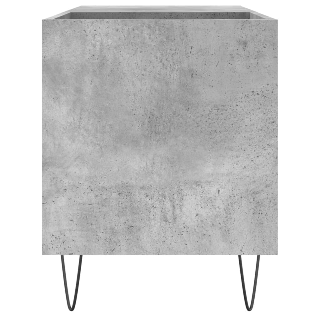 Mobile Porta Dischi Grigio Cemento 85x38x48cm Legno Multistrato - homemem39