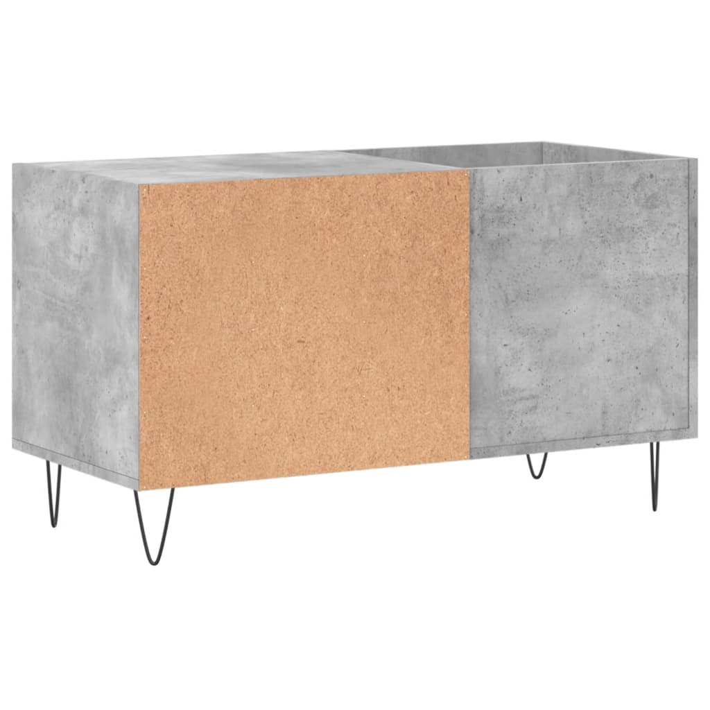 Mobile Porta Dischi Grigio Cemento 85x38x48cm Legno Multistrato - homemem39